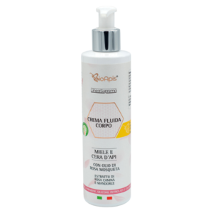 L'Oasi delle Api - BioApis - crema fluida corpo - miele, cera d'api e rosa mosqueta - 250 ml