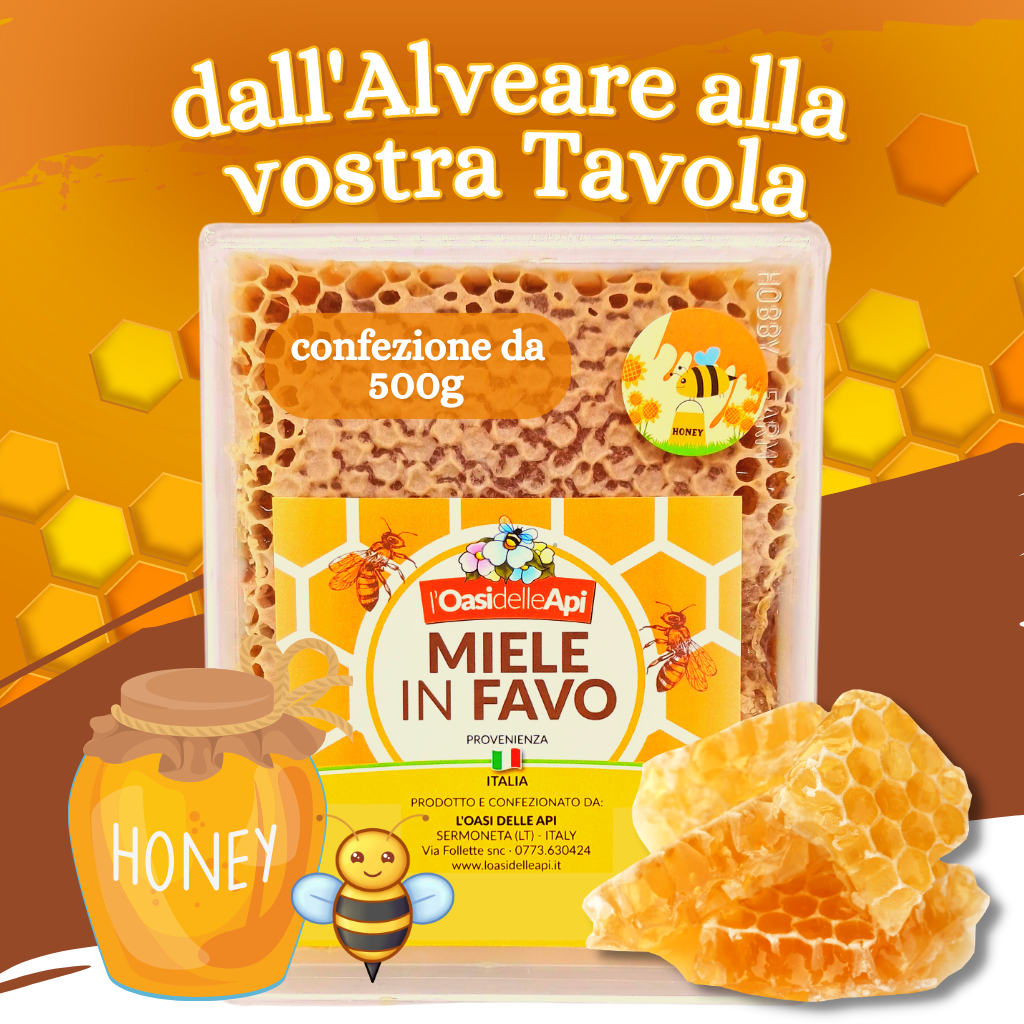 Miele in Favo dall'Alveare alla vostra Tavola! - L'Oasi delle Api