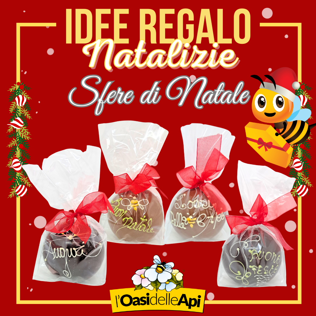 Oasi delle Api - Sermoneta - Idee Regalo Natalizie - Sfere di Natale 2023