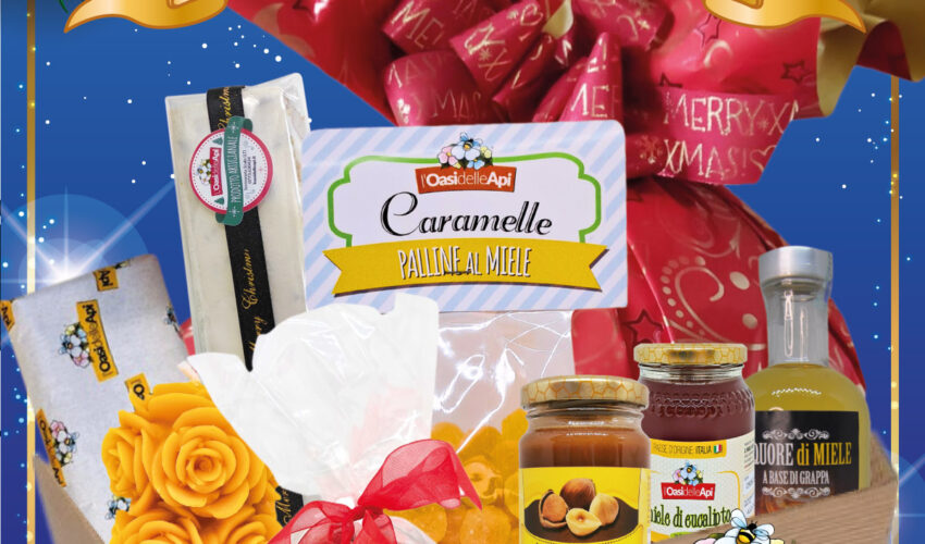 cesto-di-natale-idee-regalo-miele-italiano-pappa-reale-latina-sermoneta-oasi-delle-api